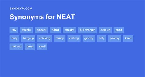 Vocabulary Understanding the words used to construct sentences is the best way to begin practicing for a reading comprehension test. . Synonyms of neatly